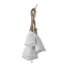 Load image into Gallery viewer, Antique White & Gold Balsam Bell (set of 3)