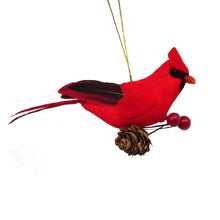 Load image into Gallery viewer, Feathered Cardinal Ornament
