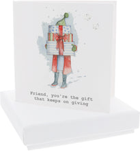 Load image into Gallery viewer, Friends Cubic Zirconia Earrings & Gift Card