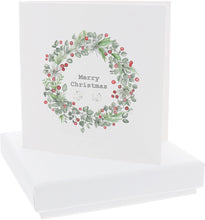 Load image into Gallery viewer, Merry Christmas Cubic Zirconia Earrings & Gift Card