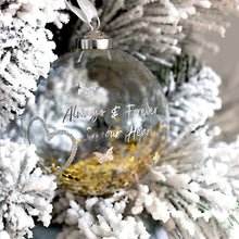 Load image into Gallery viewer, Always & Forever Memorial Glass Ornament