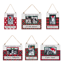 Load image into Gallery viewer, Fleas Navidad Pet Picture Frame Ornament