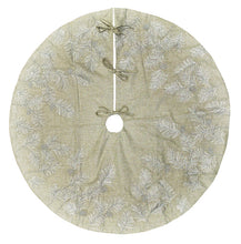 Load image into Gallery viewer, Lovely Silver Pinecone Tree Skirt