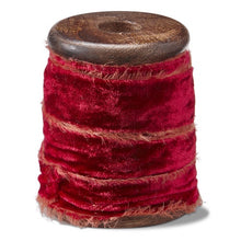 Load image into Gallery viewer, Red Velvet Ribbon On Spool