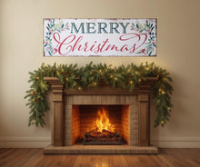 Load image into Gallery viewer, Vintage Merry Christmas Sign 48" x 16"