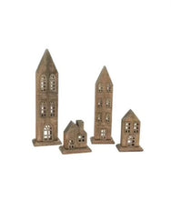 Load image into Gallery viewer, Rustic Natural Wooden Village