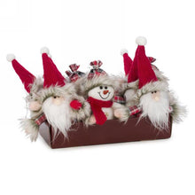 Load image into Gallery viewer, Cute Plaid Plush Character Ornament