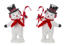 Load image into Gallery viewer, Classic Vintage Candycane Snowmen