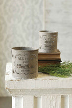 Load image into Gallery viewer, Whitewashed Christmas Bucket