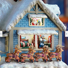 Load image into Gallery viewer, Thomas Kinkade Twas The Night Before Christmas Story House
