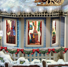 Load image into Gallery viewer, Thomas Kinkade Twas The Night Before Christmas Story House

