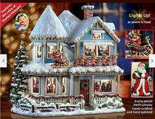 Load image into Gallery viewer, Thomas Kinkade Twas The Night Before Christmas Story House
