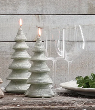 Load image into Gallery viewer, Polished Green Tree Candle