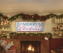 Load image into Gallery viewer, Vintage Merry Christmas Sign 48" x 16"