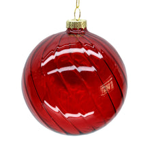 Load image into Gallery viewer, Red Swirling Glass Ornaments