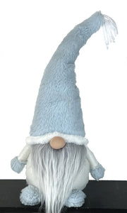 Fluffy Blue Hat Plush Gnome