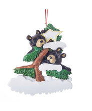 Load image into Gallery viewer, Bear Family Personalizable Ornament