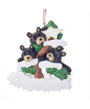 Load image into Gallery viewer, Bear Family Personalizable Ornament