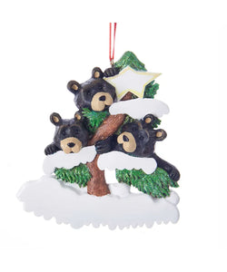 Bear Family Personalizable Ornament