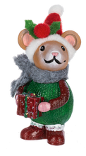 Load image into Gallery viewer, Santa's Little Helper Mouse Charm