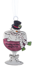 Load image into Gallery viewer, Drink & Be Merry Snowman Ornament