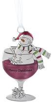 Load image into Gallery viewer, Drink & Be Merry Snowman Ornament