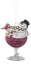 Load image into Gallery viewer, Drink & Be Merry Snowman Ornament