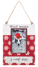 Load image into Gallery viewer, Fleas Navidad Pet Picture Frame Ornament
