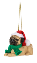 Load image into Gallery viewer, Santa Paws Dog Ornament