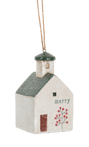 Winterberry Village House Ornament