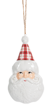 Load image into Gallery viewer, Old Fashioned Santa Head Ornament