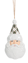 Load image into Gallery viewer, Old Fashioned Santa Head Ornament