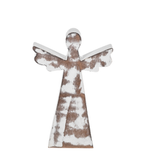 Load image into Gallery viewer, Nested White Washed Angel Set