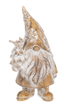 Load image into Gallery viewer, Carved Wood Look Gnome Figure