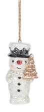 Load image into Gallery viewer, Vintage Frosty Snowman Ornament