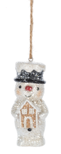 Load image into Gallery viewer, Vintage Frosty Snowman Ornament