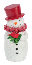 Load image into Gallery viewer, Vintage Red Hatted Snowman Figure