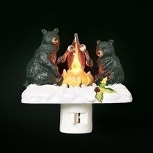 Load image into Gallery viewer, Black Bear Campfire Nightlight