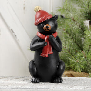Black Bear w Red Hat & Scarf