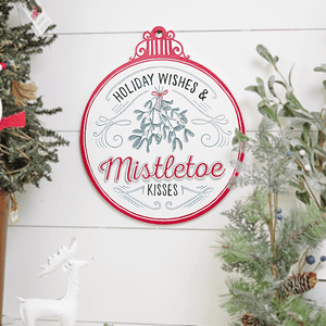 Holiday Mistletoe Sign