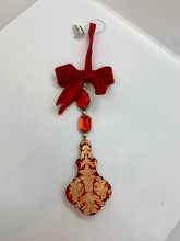 Load image into Gallery viewer, Red Jewel Drop Ornament
