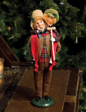 Load image into Gallery viewer, Bob Cratchit and Tiny Tim carollers
