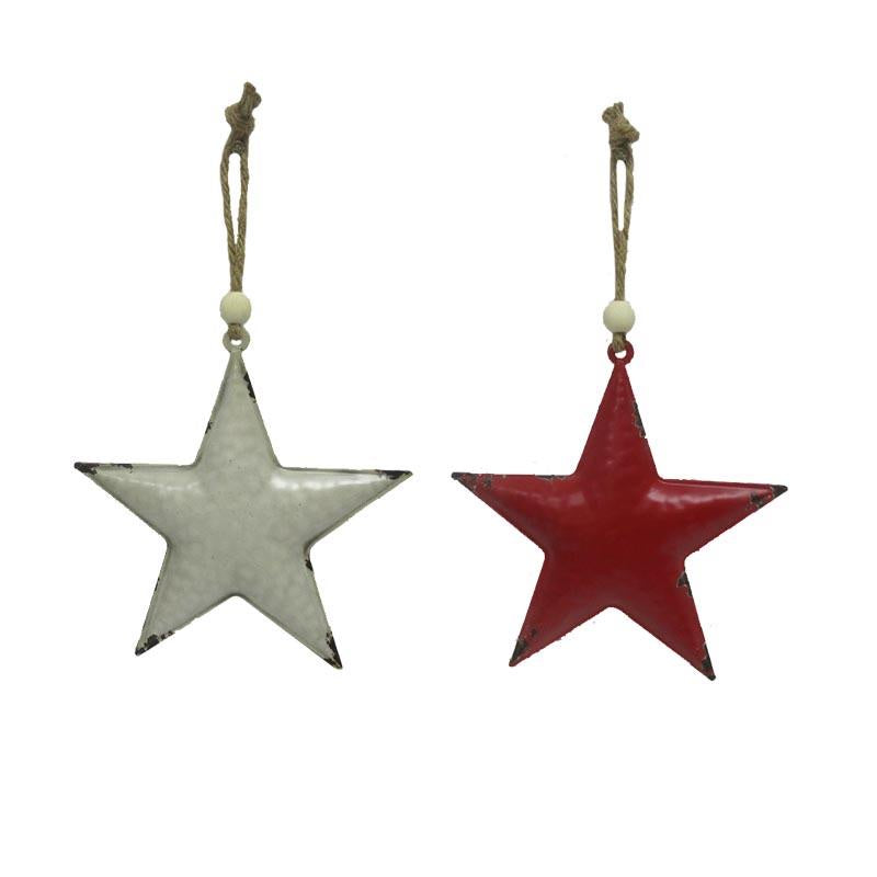 Rustic Metal Star Ornament Glendas Christmas Cottage
