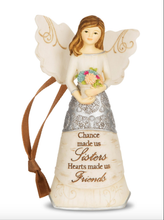 Load image into Gallery viewer, Chance Made Us Sisters Angel Ornament
