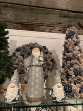Load image into Gallery viewer, Blue Grey Santa w/Star
