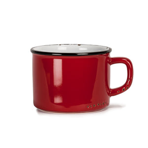 Enamel Look Red Mug - 2 sizes