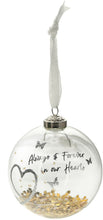 Load image into Gallery viewer, Always &amp; Forever Memorial Glass Ornament
