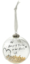 Load image into Gallery viewer, Always & Forever Memorial Glass Ornament