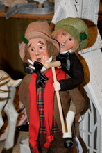Load image into Gallery viewer, Bob Cratchit and Tiny Tim carollers

