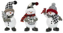 Load image into Gallery viewer, Plaid Snowman Shelf Sitters- 3 styles - 2 Kinds